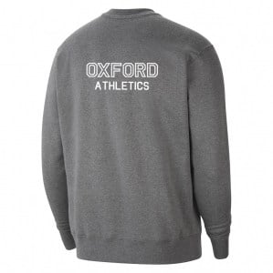 Nike Team Club 20 Fleece Crew Sweatshirt Charcoal Heathr-White-White