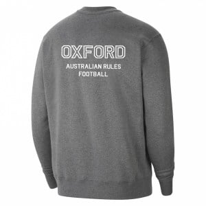 Nike Team Club 20 Fleece Crew Sweatshirt Charcoal Heather-White-White