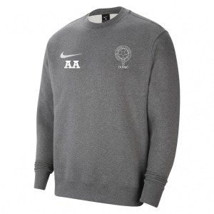 Nike Park 20 Fleece Crew Sweatshirt Charcoal Heathr-White-White