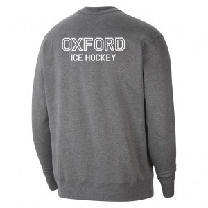 Nike Team Club 20 Fleece Crew Sweatshirt Charcoal Heather-White-White
