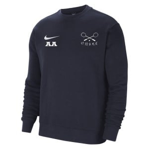 Nike Team Club 20 Fleece Crew Sweatshirt Obsidian-White-White