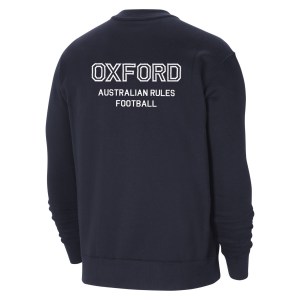 Nike Team Club 20 Fleece Crew Sweatshirt Obsidian-White-White