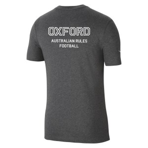 Nike Team Club 20 Cotton T-Shirt (M) Charcoal Heather-White