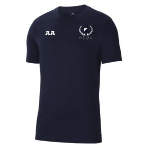 Nike Team Club 20 Cotton T-Shirt (M) Obsidian-White