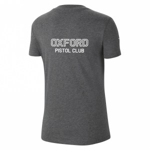 Nike Womens Team Club 20 Cotton T-Shirt (W) Charcoal Heather-White