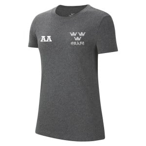 Nike Womens Park 20 Cotton T-Shirt (W) Charcoal Heathr-White