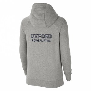 Nike Womens Team Club 20 Full-Zip Hoodie (W) Dark Grey Heather-Black-Black