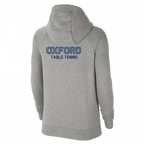 Nike Womens Team Club 20 Full-Zip Hoodie (W) Dk Grey Heather-Black-Black