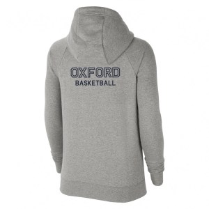 Nike Womens Park Fleece Full-Zip Hoodie (W) Dk Grey Heather-Black-Black