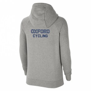 Nike Womens Team Club 20 Full-Zip Hoodie (W) Dk Grey Heather-Black-Black