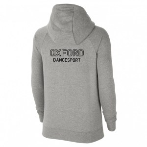 Nike Womens Team Club 20 Full-Zip Hoodie (W) Dark Grey Heather-Black-Black