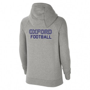 Nike Womens Park Fleece Full-Zip Hoodie (W) Dk Grey Heather-Black-Black