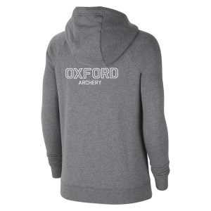 Nike Womens Team Club 20 Full-Zip Hoodie (W) Charcoal Heathr-White-White