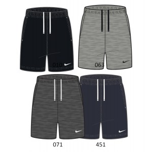 Nike Team Club 20 Fleece Shorts (M) Dk Grey Heather-Black-Black