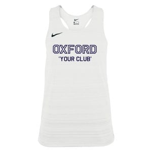 Neon-Nike Womens Dry Miler Singlet (W) White-Black