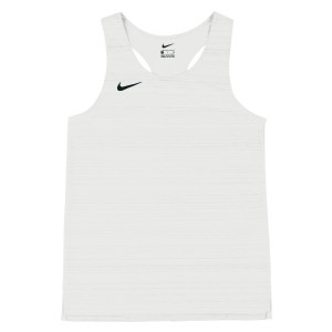 Neon-Nike Womens Dry Miler Singlet (W) White-Black