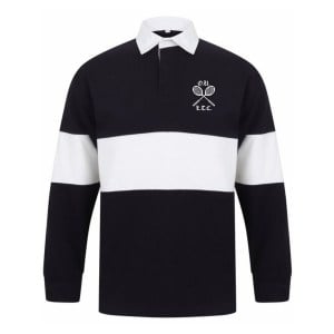 Panelled Rugby Shirt - Navy/White