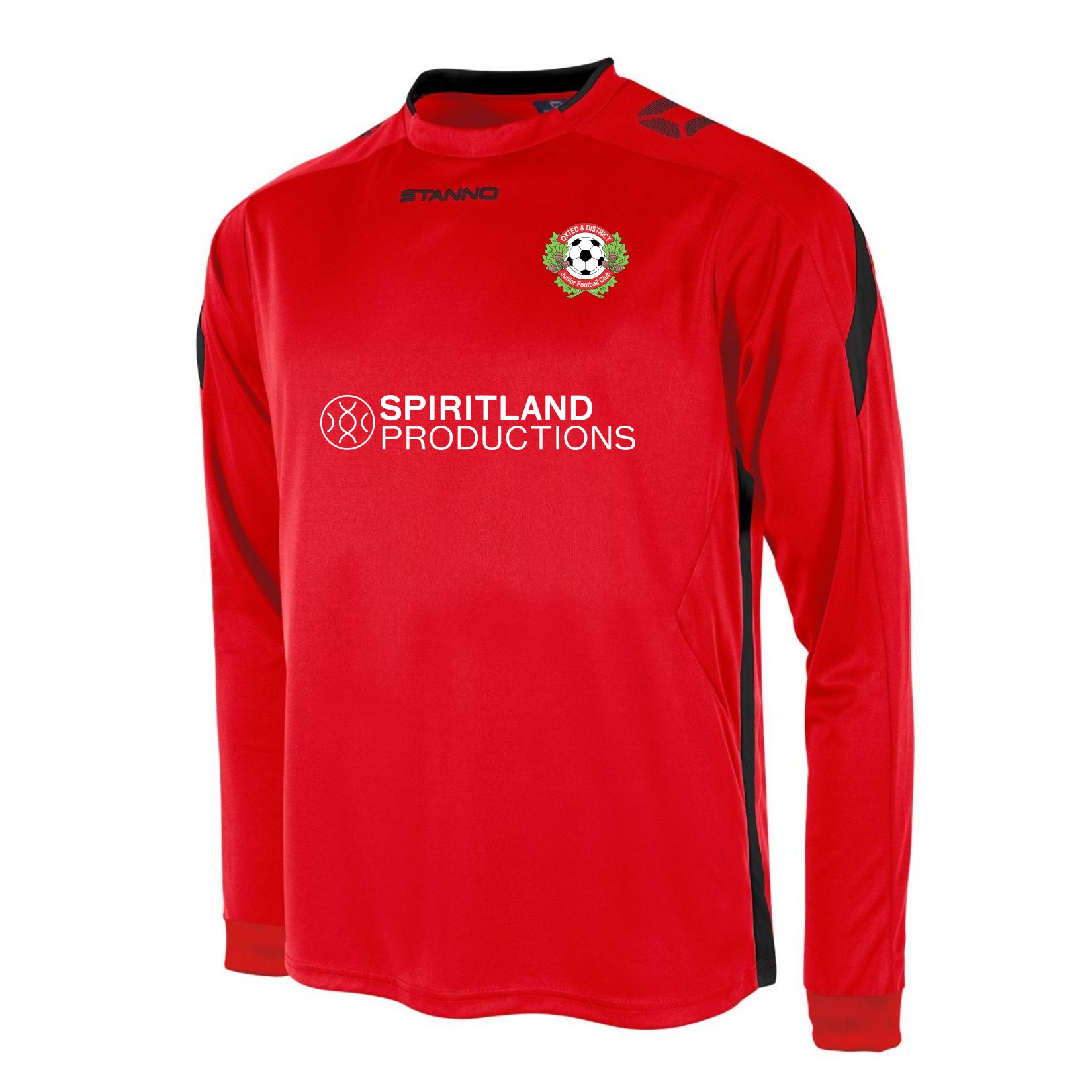 Stanno Drive Long Sleeve Shirt - Red/Black
