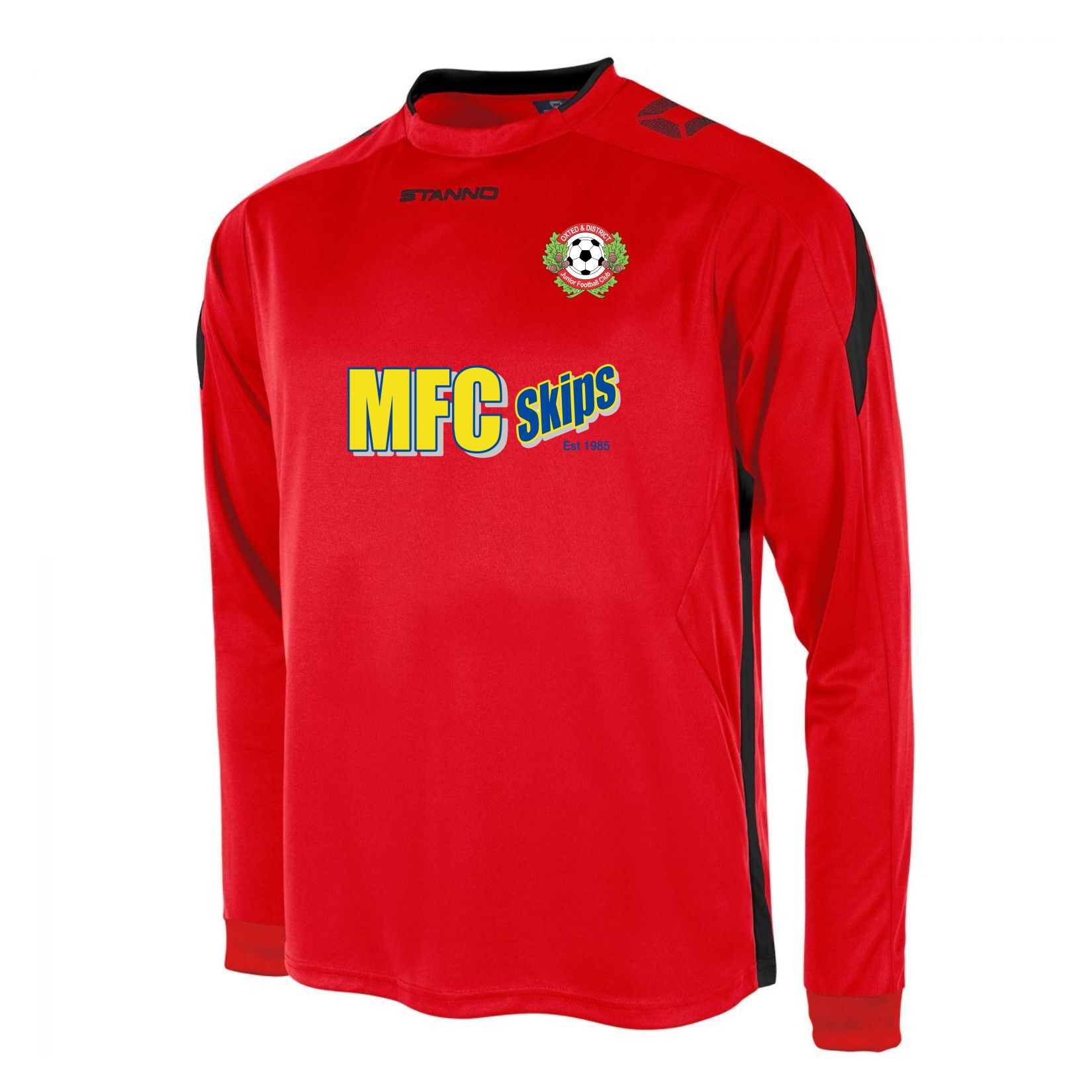 Stanno Drive Long Sleeve Shirt - Red/Black