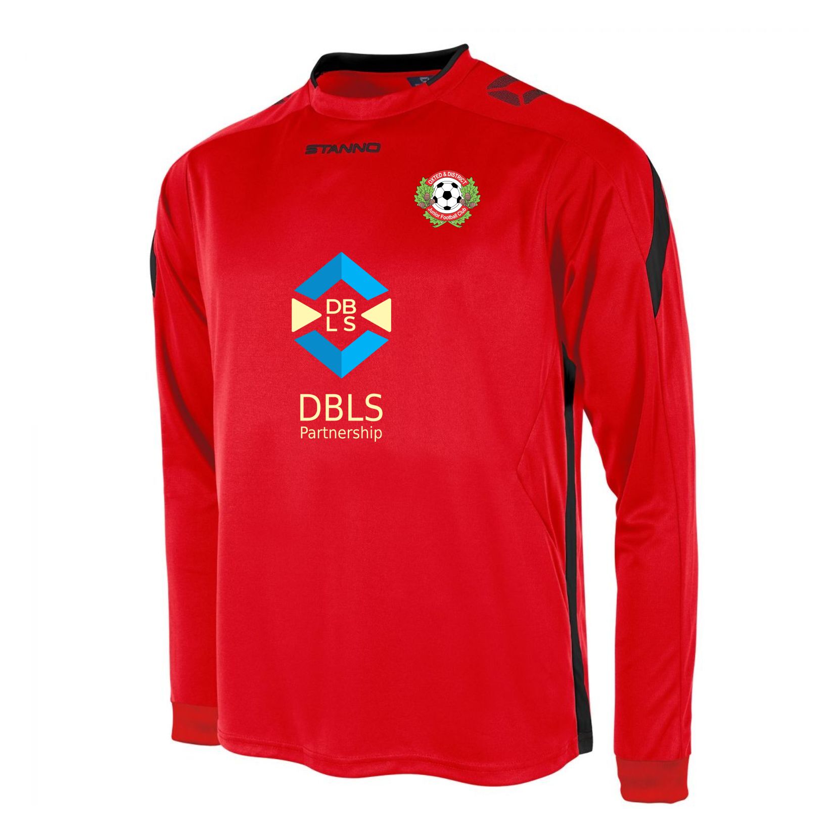 Stanno Drive Long Sleeve Shirt - Red/Black