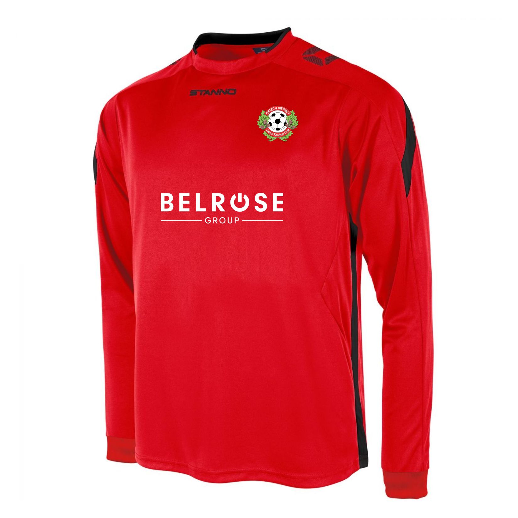 Stanno Drive Long Sleeve Shirt - Red/Black