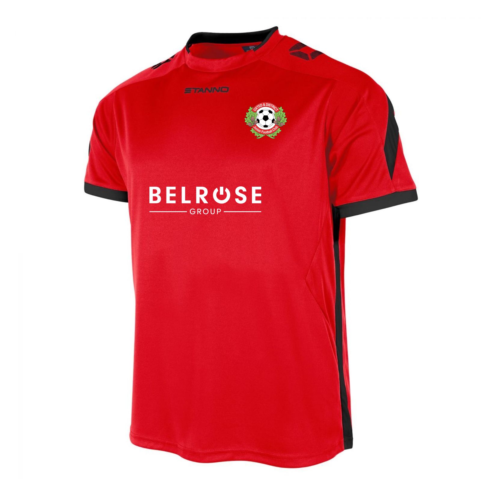 Stanno Drive Short Sleeve Shirt - Red/Black