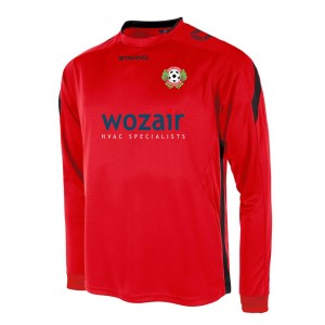 Stanno Drive Long Sleeve Shirt - Red/Black