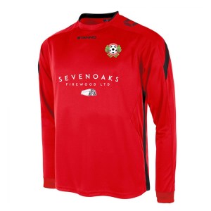 Stanno Drive Long Sleeve Shirt - Red/Black