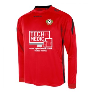 Stanno Drive Long Sleeve Shirt - Red/Black