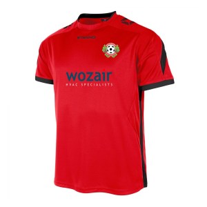 Stanno Drive Short Sleeve Shirt - Red/Black