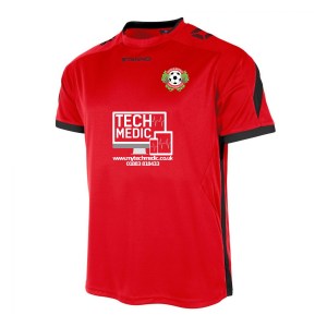 Stanno Drive Short Sleeve Shirt - Red/Black