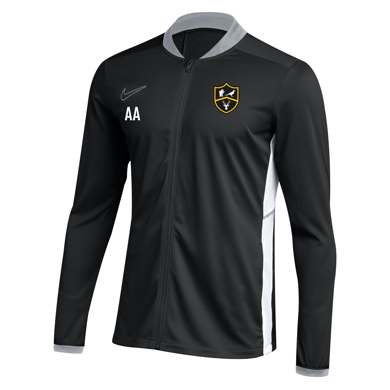 Nike Dri-FIT Academy 25 Knit Track Jacket (W) - Black/White/White