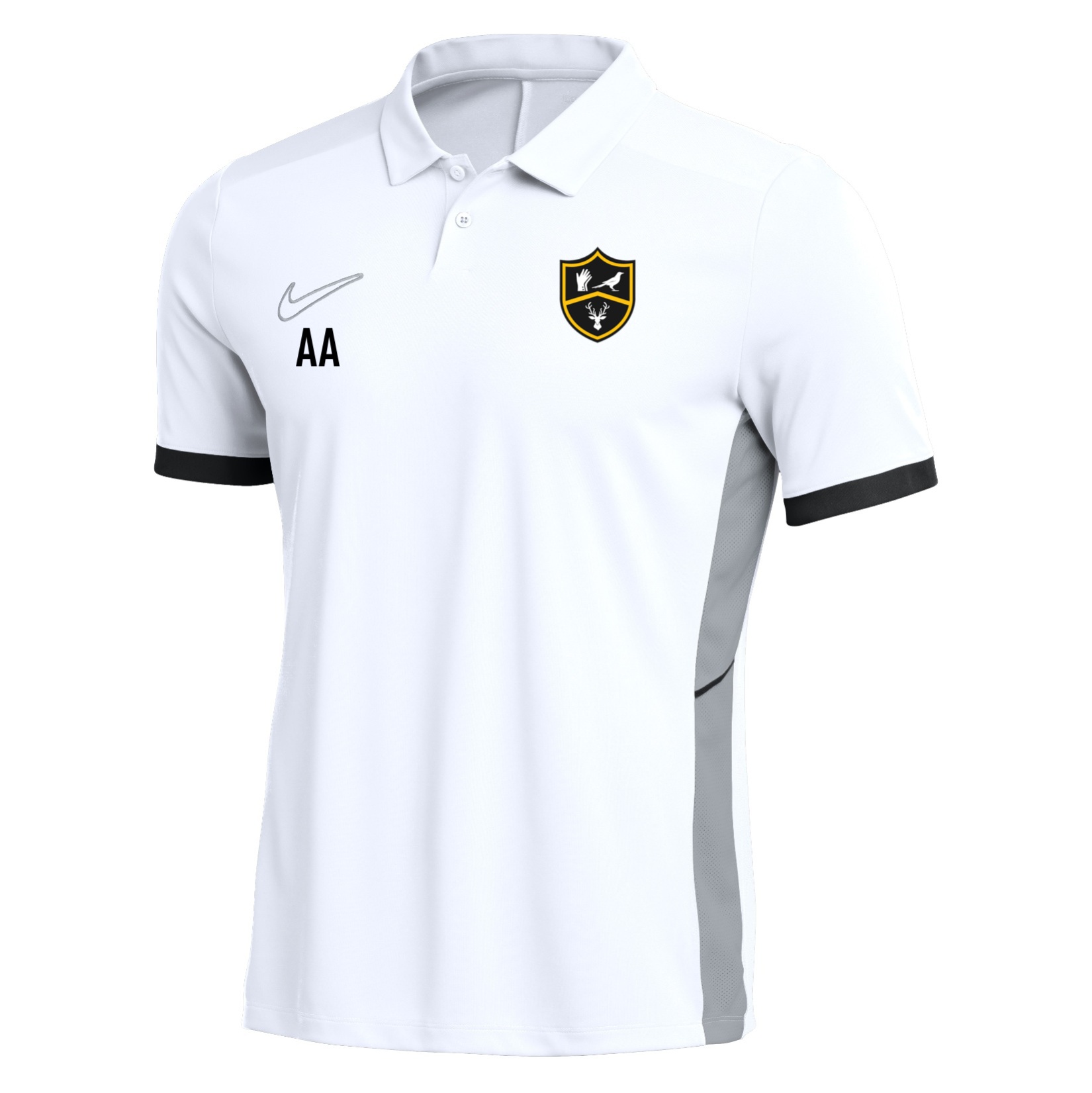 Nike Dri-FIT Academy 25 Polo - White/Black/Black