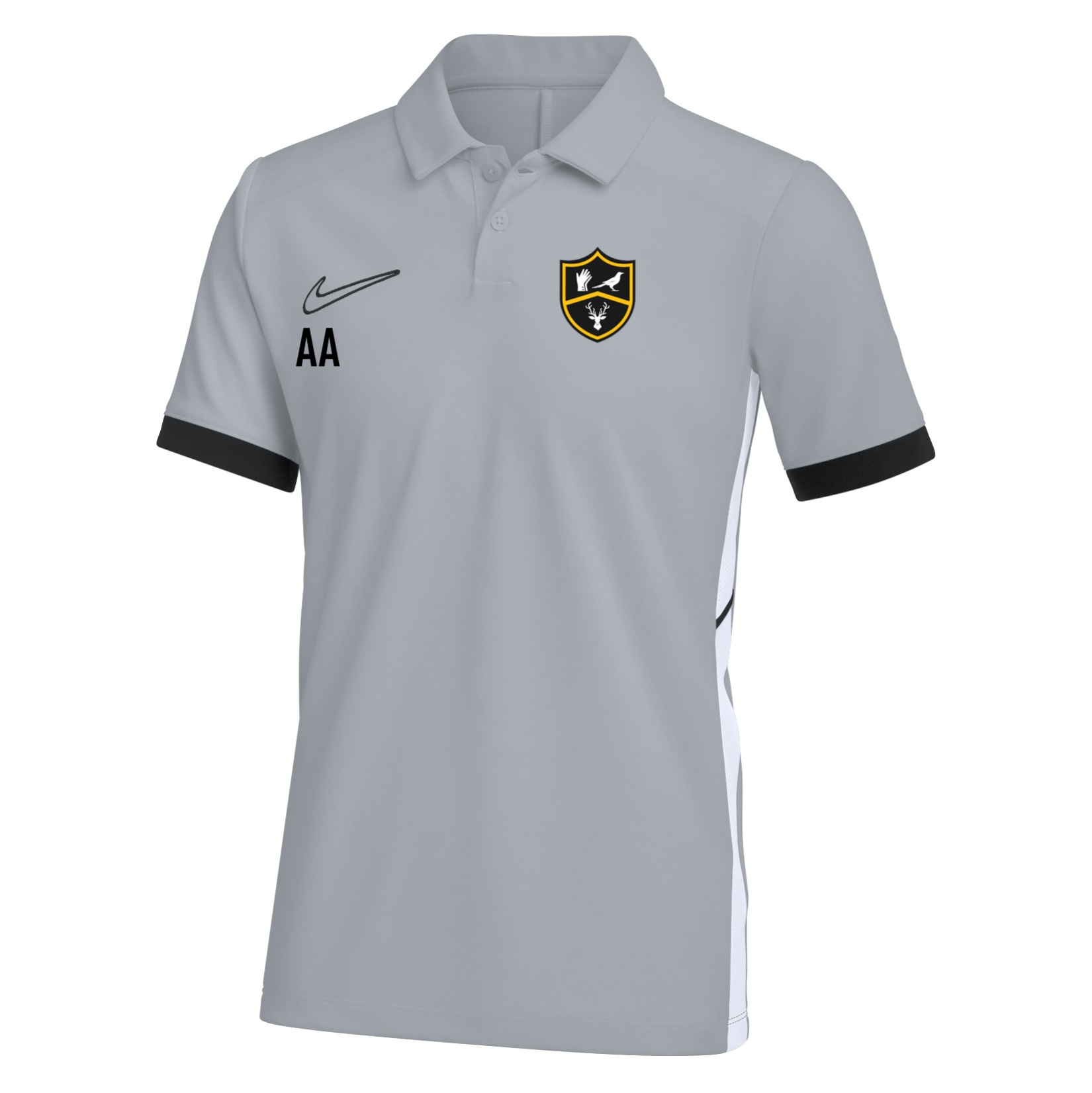 Nike Dri-FIT Academy 25 Polo - Wolf Grey/Black/White