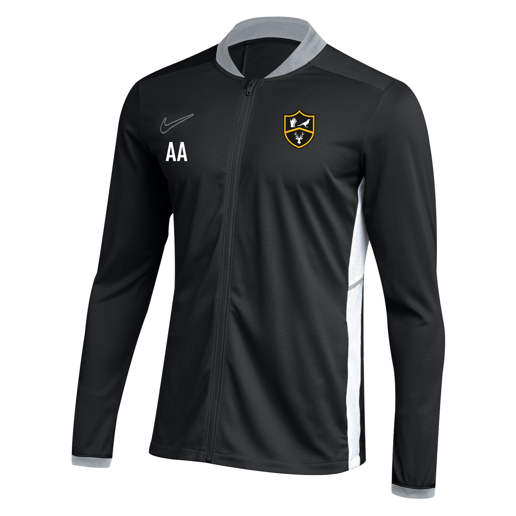 Nike Dri-FIT Academy 25 Knit Track Jacket - Black/White/White