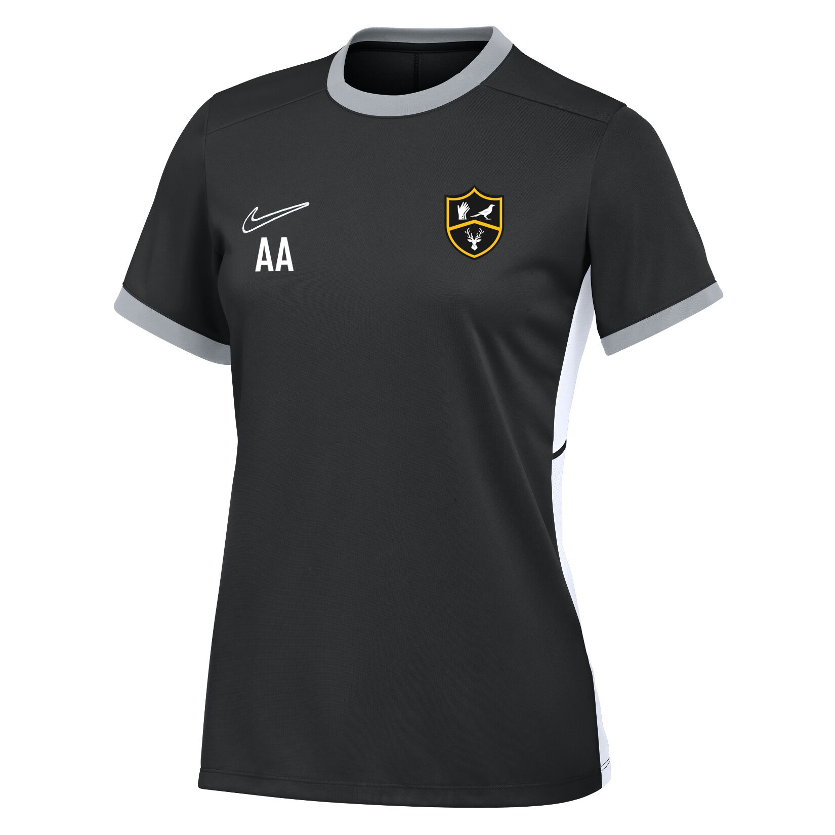 Nike Academy 25 Short-Sleeve Training Top (W) - Black/White/White