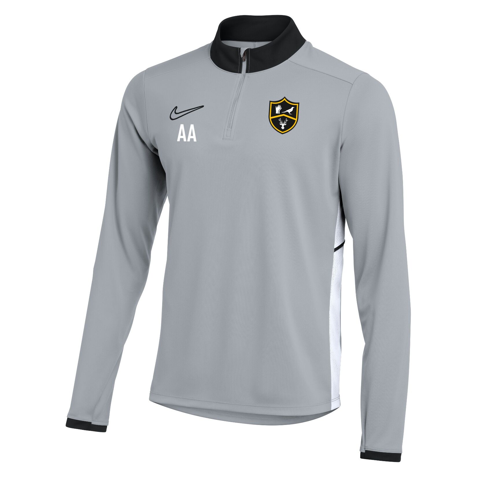 Nike Dri-FIT Academy 25 Drill Top - Wolf Grey/Black/White