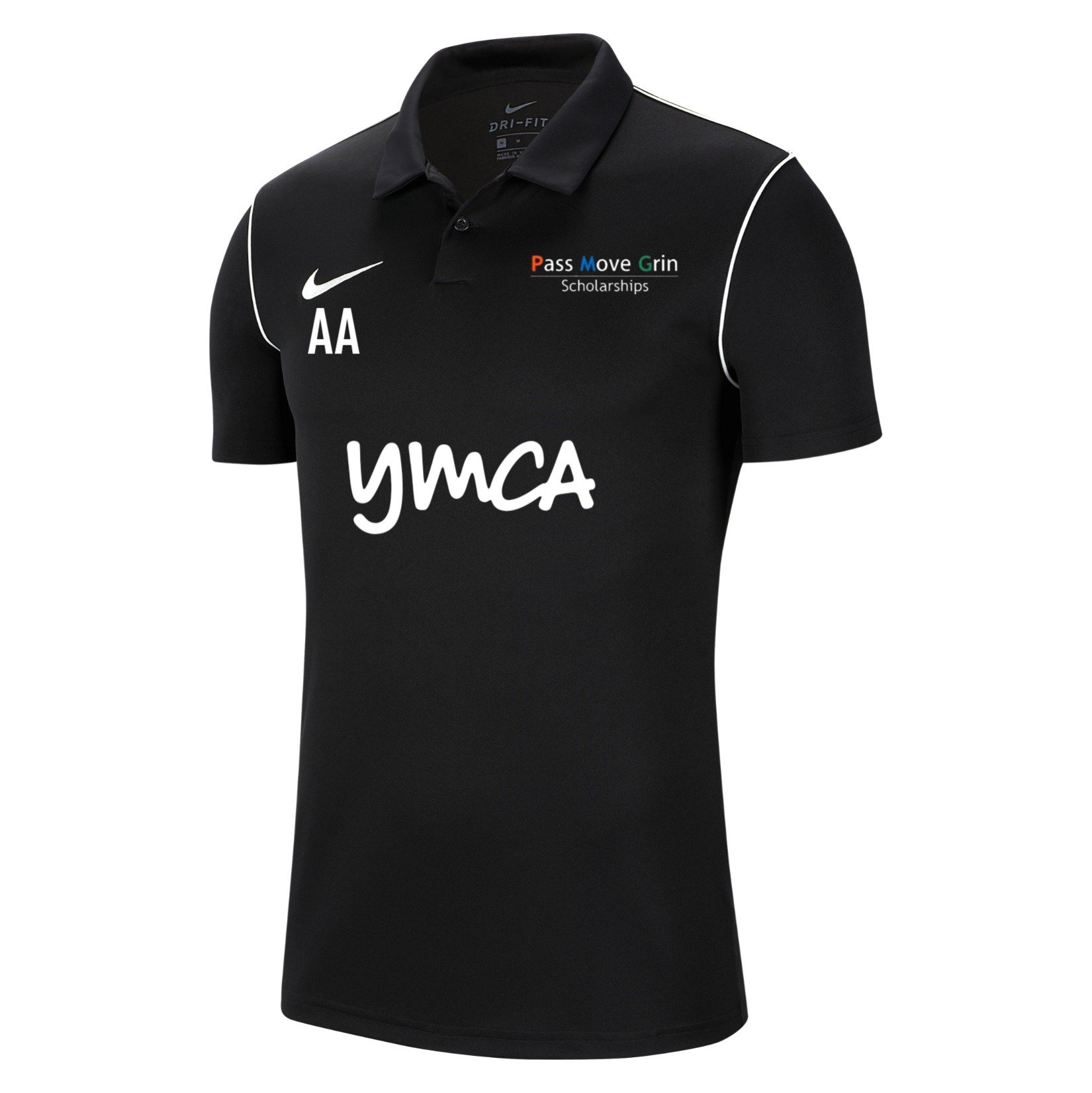Nike Dri-FIT Park 20 Polo - Black/White/White