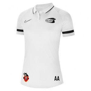 Nike Womens Academy 21 Performance Polo (W) White-Black-Black-Black