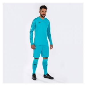Joma Zamora VII Goalkeeper Set - Shirts + Shorts + Socks Fluo Turquoise