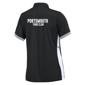 Nike Dri-FIT Academy 25 Polo (W) - Black/White/White
