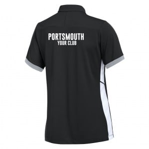 Nike Dri-FIT Academy 25 Polo (W) - Black/White/White