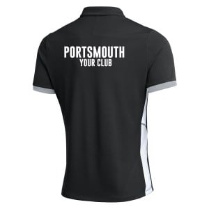 Nike Dri-FIT Academy 25 Polo - Black/White/White