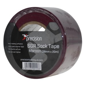 Precision SGR Sock Tape 38mm (Pack of 5) Maroon