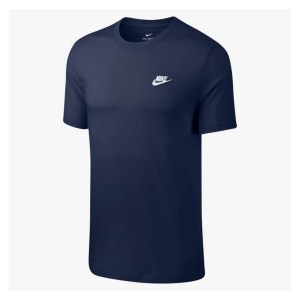 Nike Sportswear Club T-Shirt Midnight Navy-White