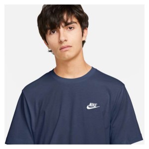 Nike Sportswear Club T-Shirt Midnight Navy-White