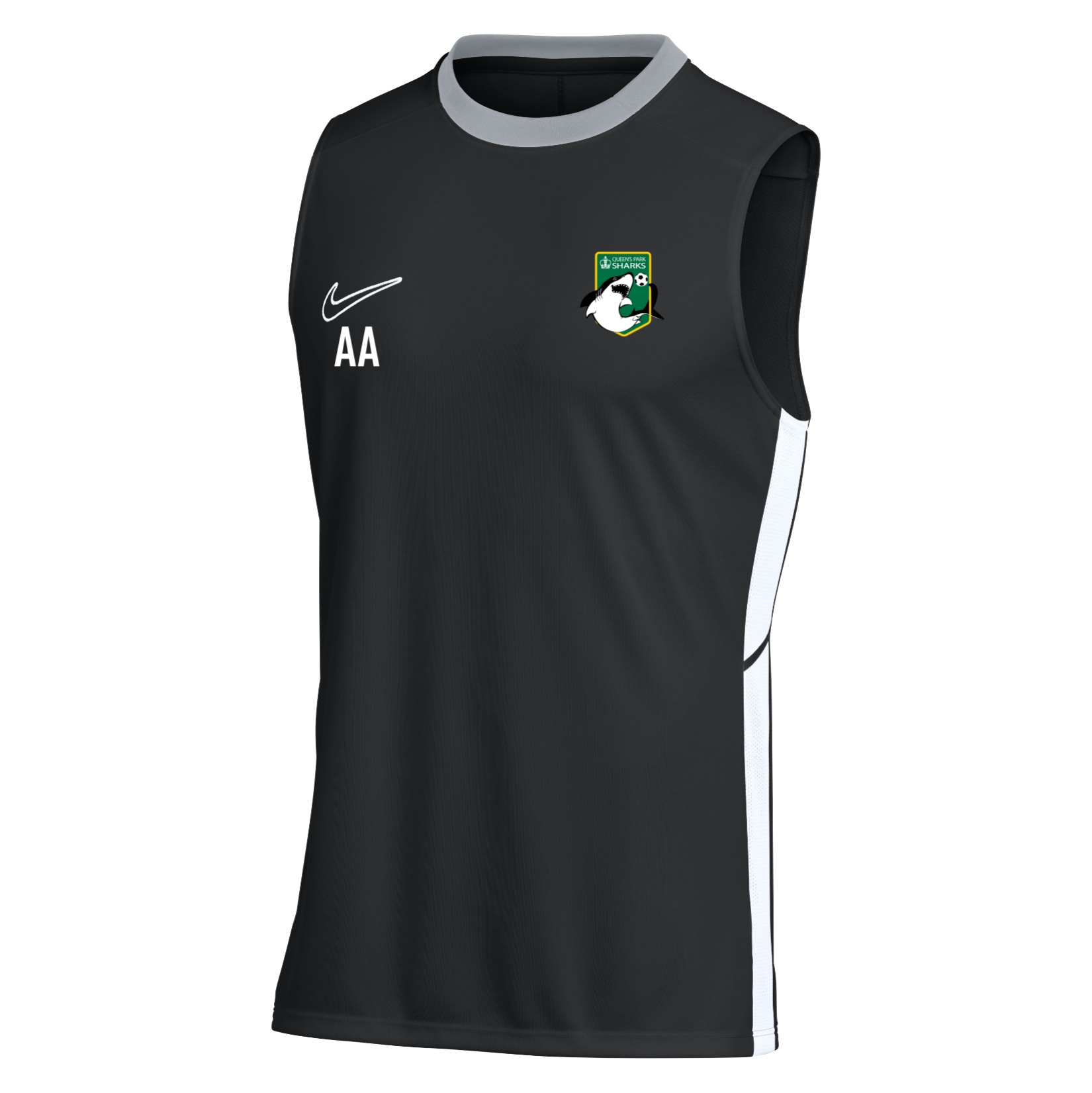 Nike Dri-FIT Academy 25 Sleeveless Top - Black/White/White