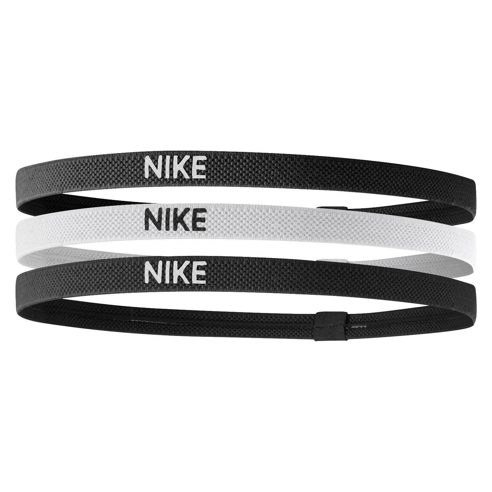 Nike Elastic Hairband 3pk Black-White-Black