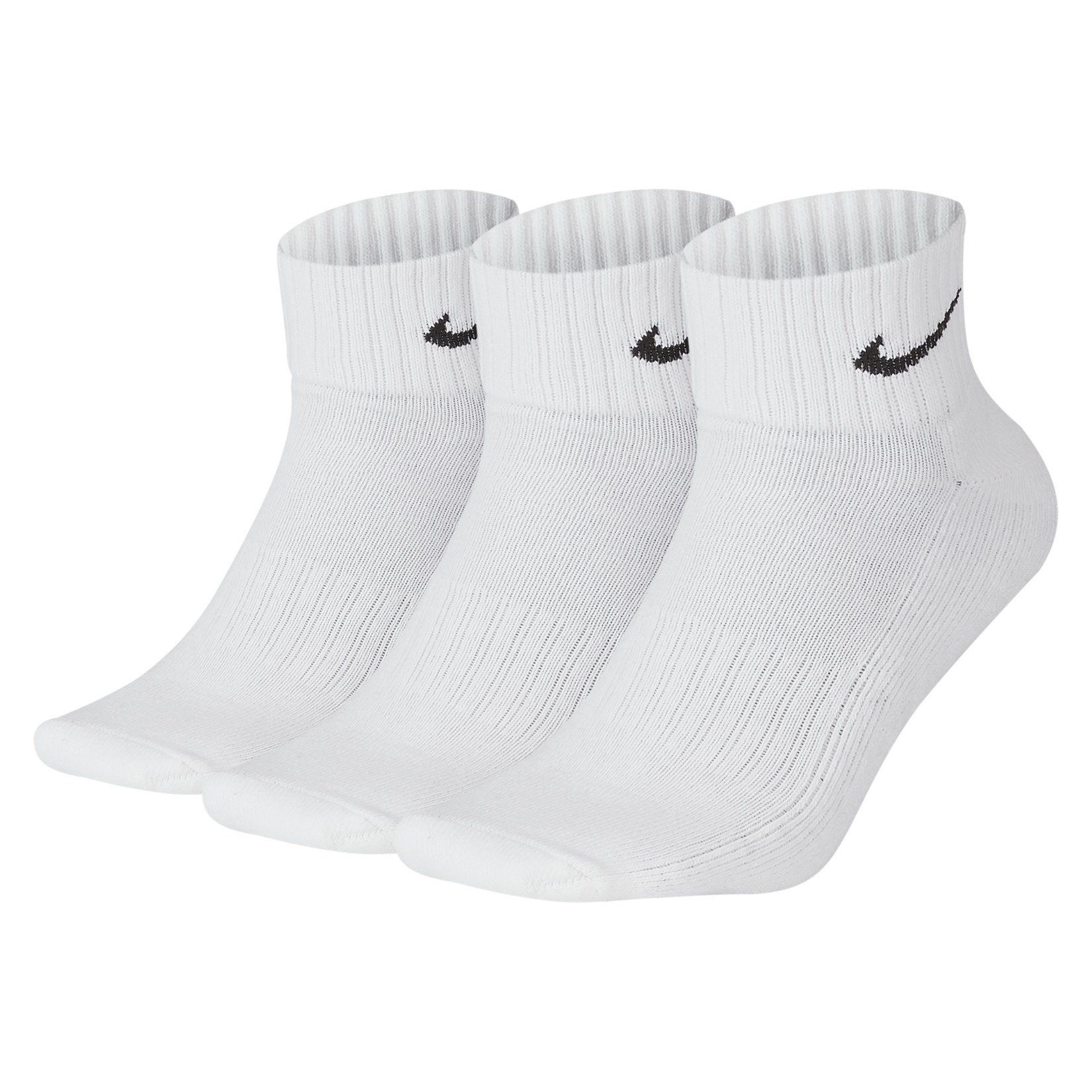 Nike Cushion Training Ankle Socks (3 Pairs) White-Black