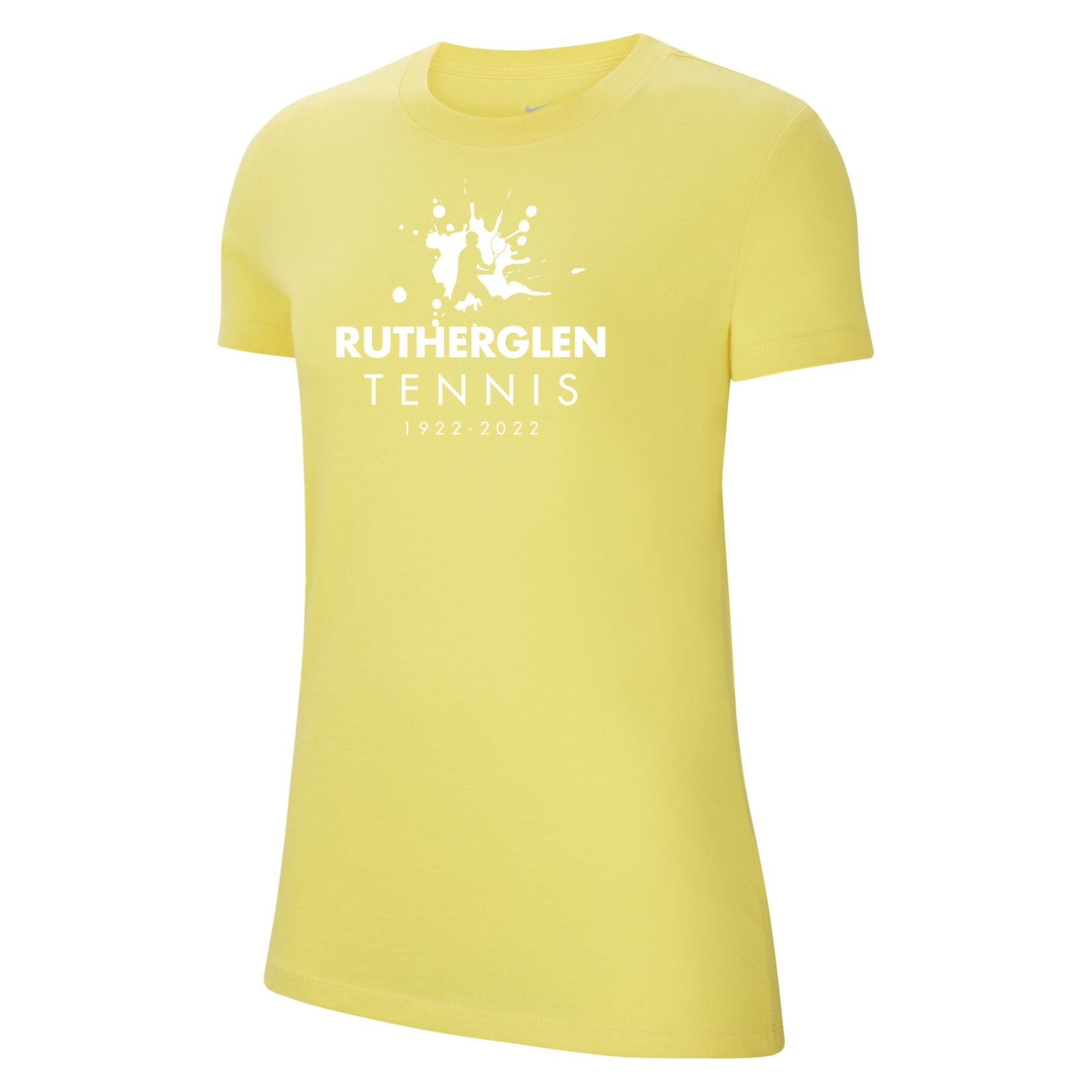 Nike Womens Team Club 20 Cotton T-Shirt (W) Tour Yellow-Black